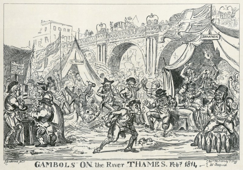 Gambols on the River Thames, Feb 1814', 1814
