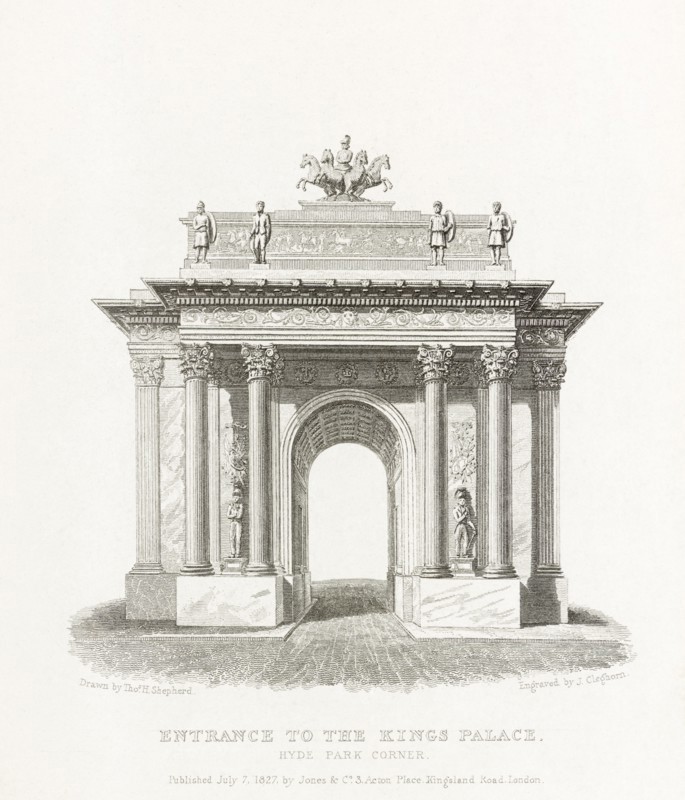Wellington Arch, Hyde Park Corner, Westminster, London, 1827