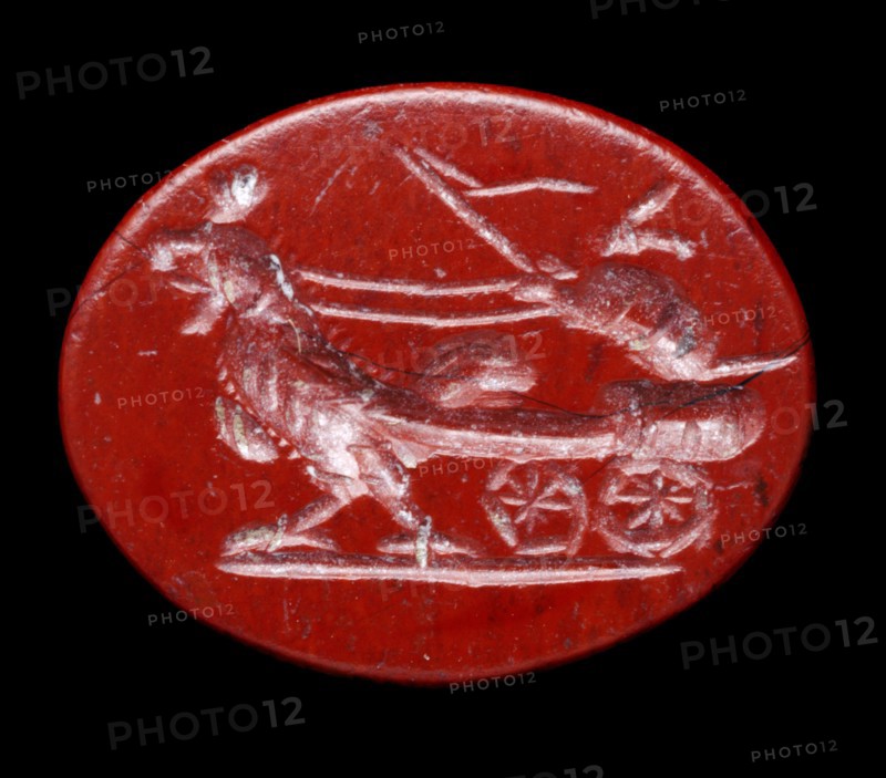Roman jasper intaglio from Aldborough Roman town, North Yorkshire
