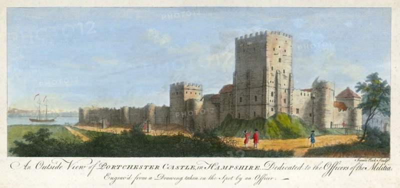 Portchester Castle, Hampshire, 1720