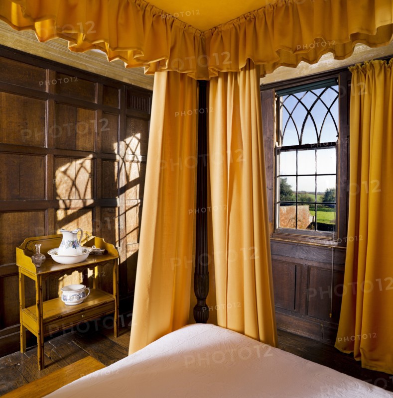 Four poster bed in the Squire's Room, Boscobel House, Shropshire, c1980-c2017