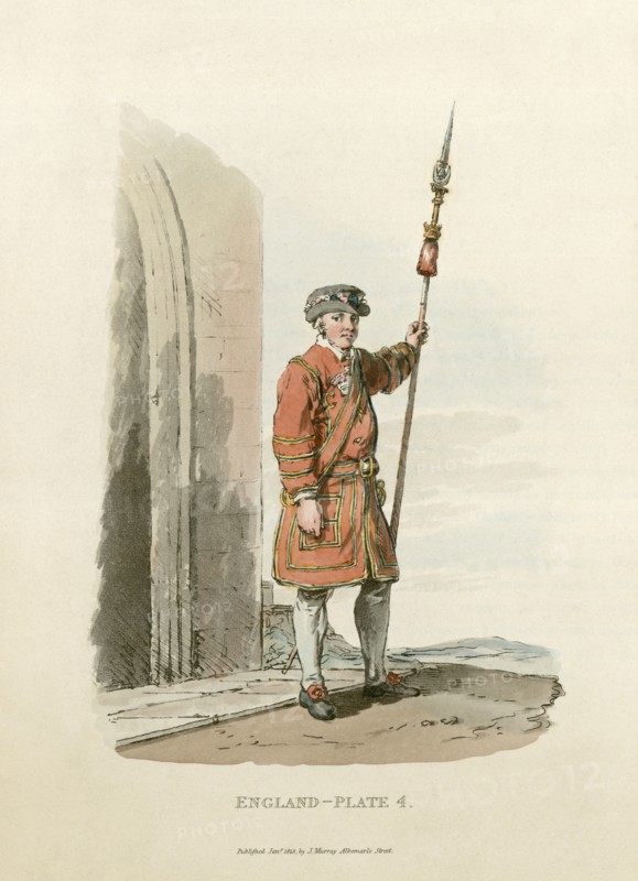 Yeoman of the Guard, St James' Palace, Westminster, London, 1813