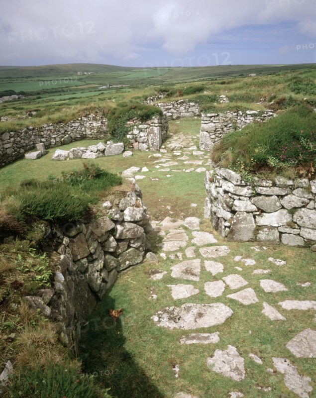 Chysauster ancient village, Cornwall, c1980-c2017