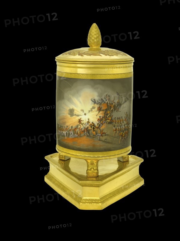 Ice pail showing the storming of Ciudad Rodrigo, Spain, 1812 (1817-1819)