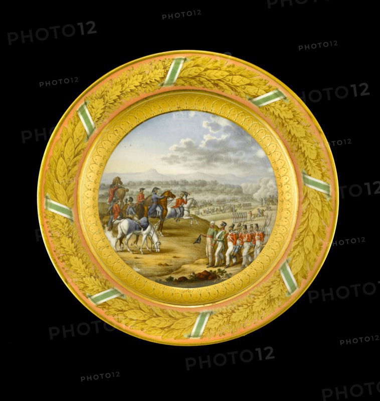 Dessert plate depicting the Battle of Fuentes d'Onoro, 1811 (1818)