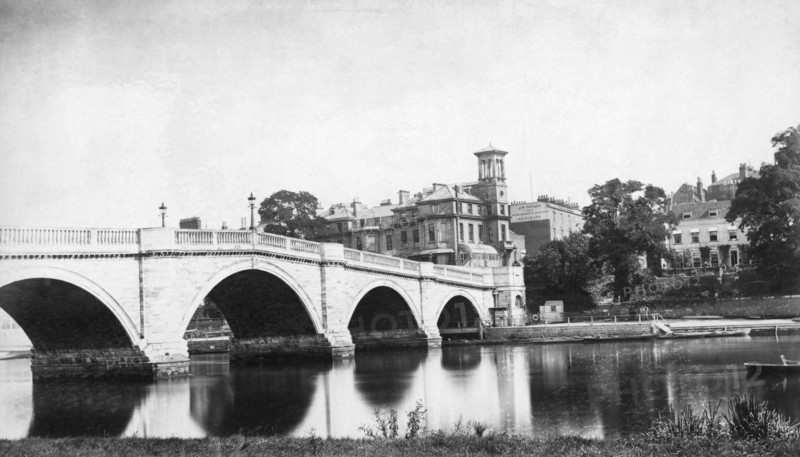 Richmond Bridge, Richmond upon Thames, London, c1860-c1887