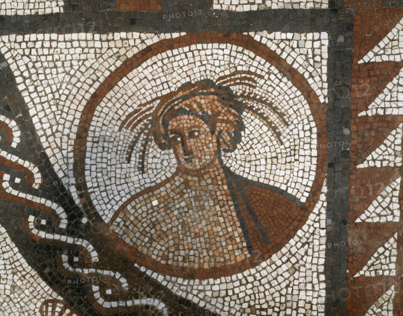Mosaic floor, Lullingstone Roman Villa, Eynsford, Kent, c1980-c2017