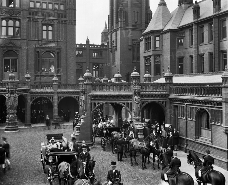 Royal opening of Birmingham General Hospital, Small Heath, West Midlands, 1897