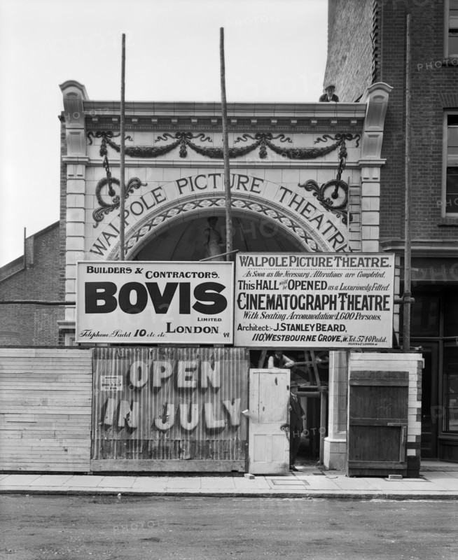 Walpole Picture Theatre, Ealing, London, 1912