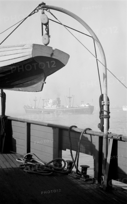 View of a passing ship, Gravesend Reach, Kent, c1945-c1965
