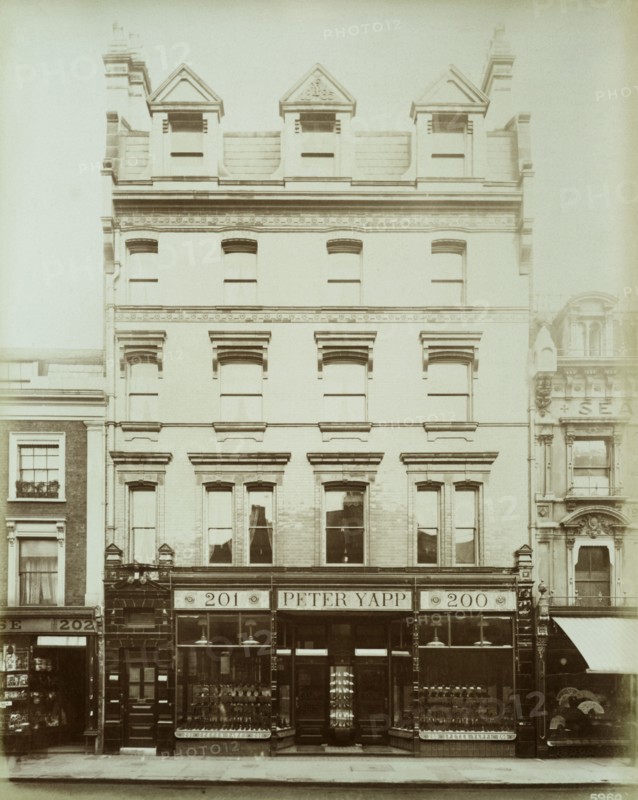 Peter Yapp shoemaker's shop, Sloane Street, Chelsea, London, 1885