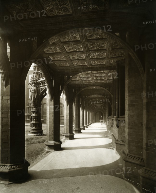 Cloisters, Birmingham General Hospital, Small Heath, Birmingham, West Midlands, 1898