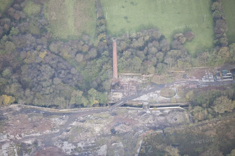 Chimney at Forge Bleach Works, Chinley, Derbyshire, 2013