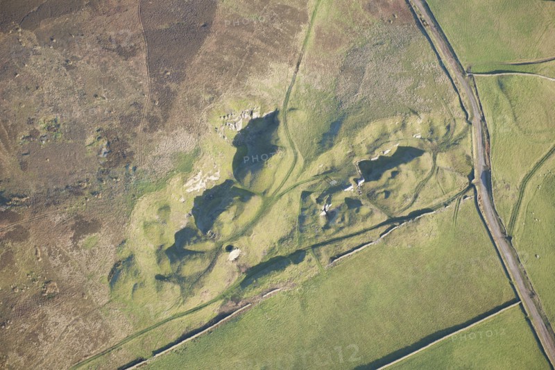 Post-medieval limestone quarry, near Croglin, Cumbria, 2013