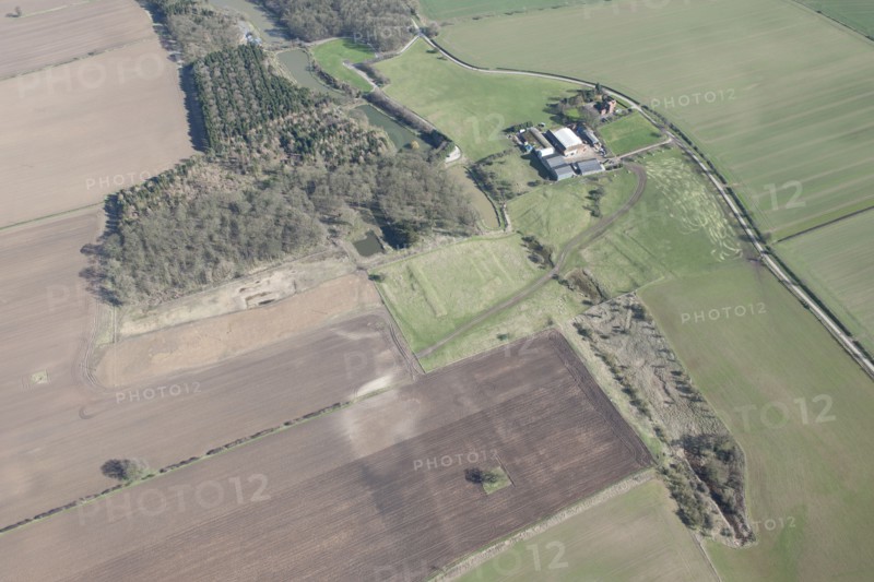 The site of Risby Hall and the medieval settlement of Risby, East Riding of Yorkshire, 2014