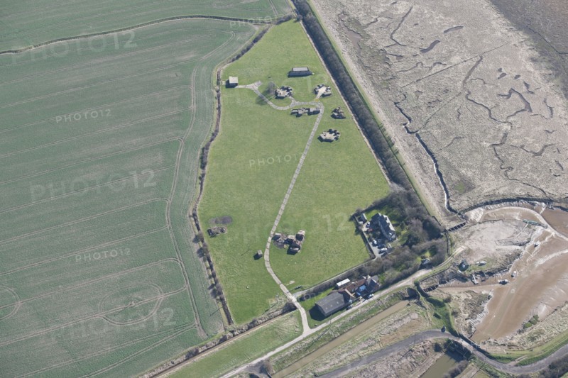 Second World War heavy anti-aircraft battery J/H9, Stone Creek, East Riding of Yorkshire, 2014.