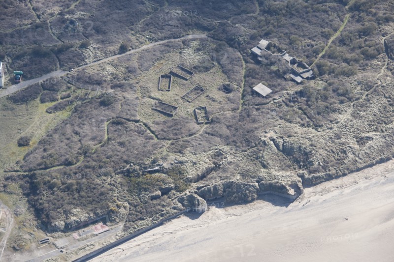 Part of the World War I coastal defence battery at Spurn Point, East Riding of Yorkshire, 2014