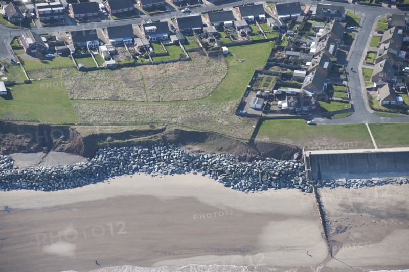 Sea wall and coastal defences, Withernsea, East Riding of Yorkshire, 2014