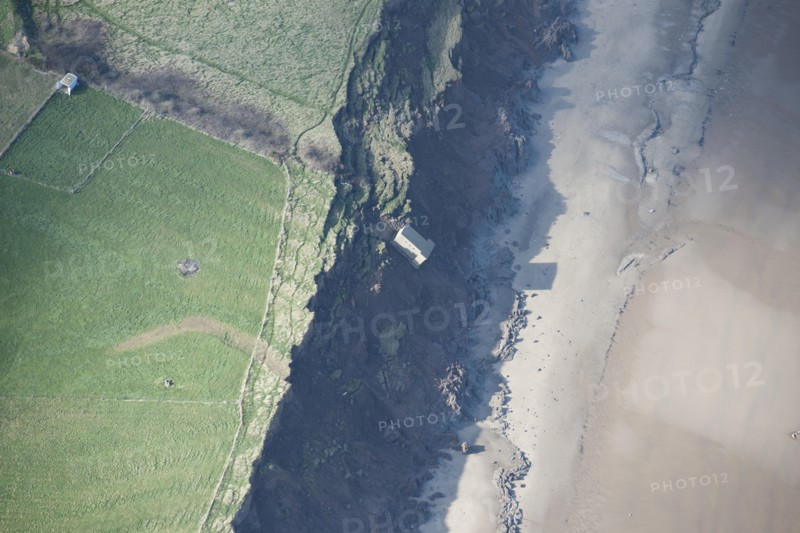Coastal erosion, Aldbrough Cliffs, East Riding of Yorkshire, 2014