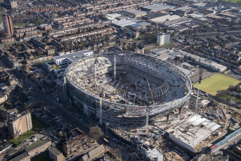 New Tottenham Hotspur FC stadium under construction, White Hart Lane, Tottenham, London, 2018