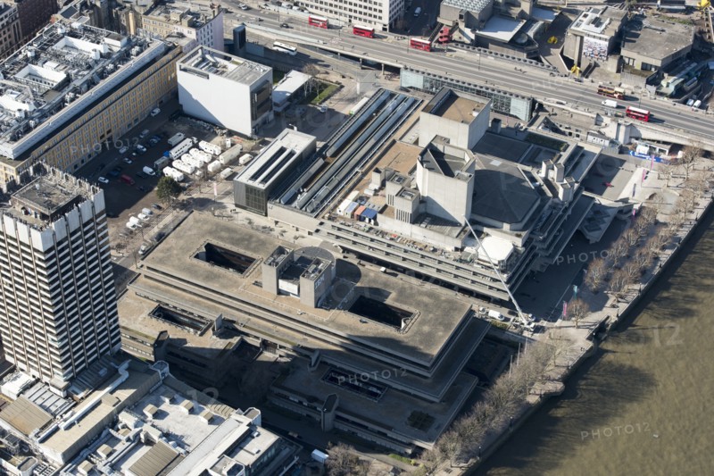 IBM Building and Royal National Theatre, South Bank, Lambeth, London, 2018