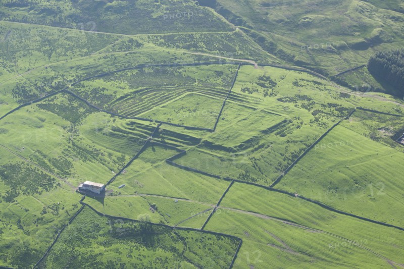 Whitley Castle Roman fort, Northumberland, 2014