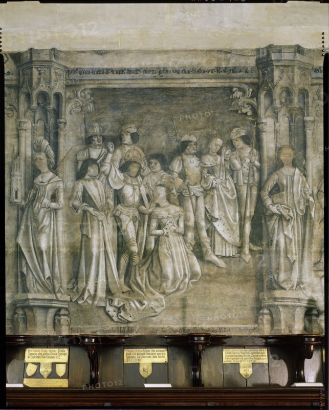 Fresco, St Mary's Chapel, Eton College, Berkshire, 1983