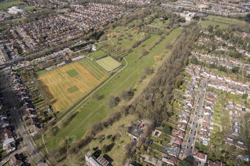 Landscape park at Canons Park, Harrow, London, 2018