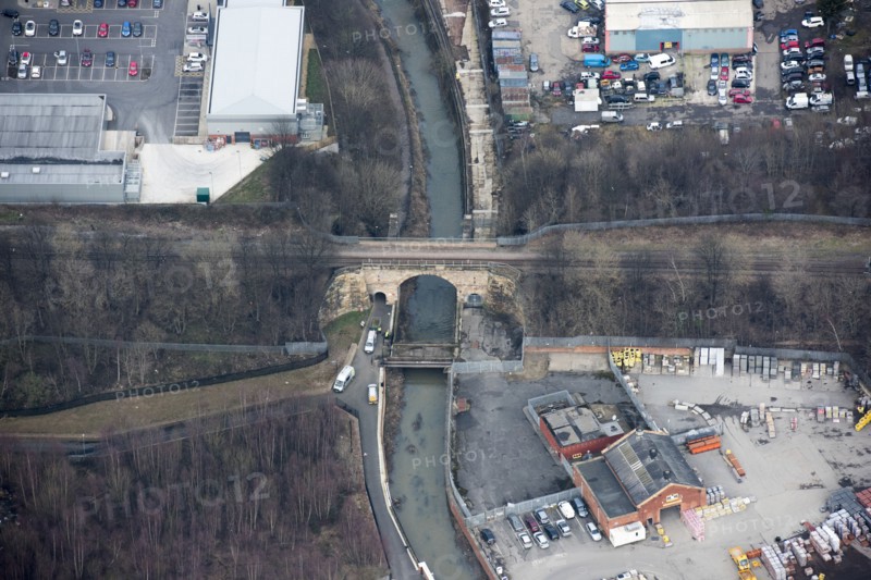 Skerne Railway bridge, Darlington, Durham, 2018