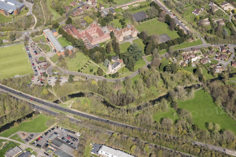 Park and garden at Shaw House, Newbury, West Berkshire, 2018
