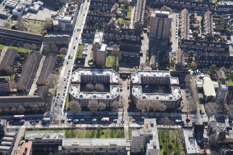 Guinness Trust Estate off Kennington Park Road, London, 2018