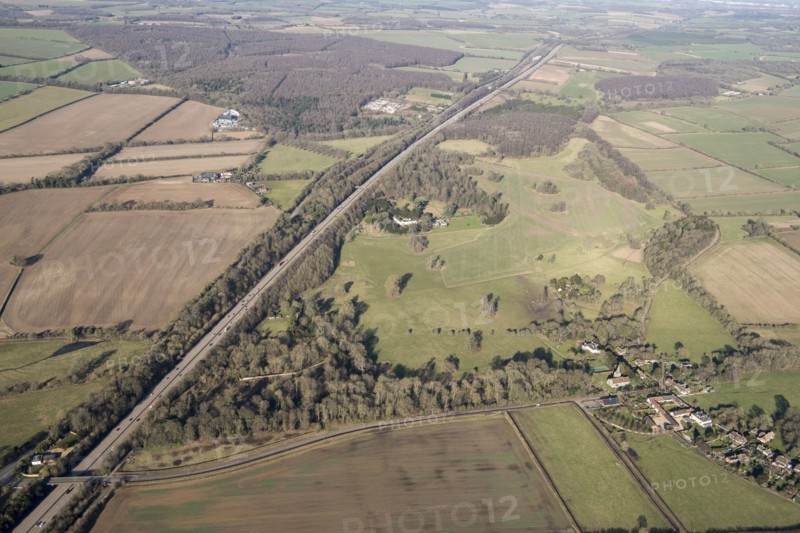 Landscape park at Stratton Park, Micheldever, Hampshire, 2018