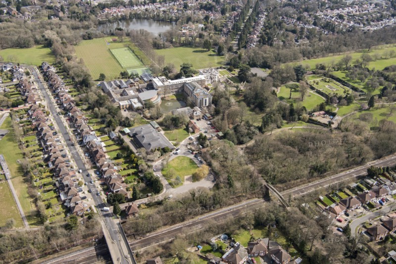 North London Collegiate School, surrounding park and gardens, Canons Park, Harrow, London, 2018