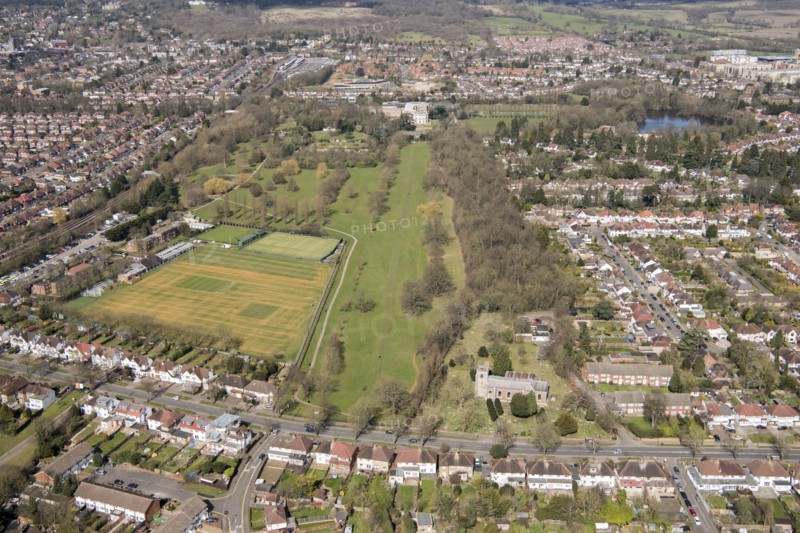 Landscape park at Canons Park, Harrow, London, 2018