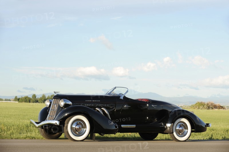 Auburn 852 SC Speedster 1936. Artist: Simon Clay.