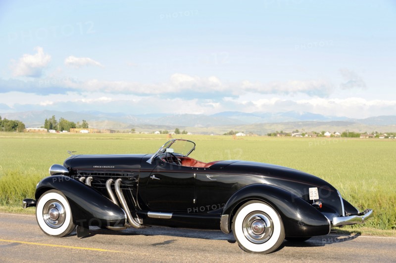 Auburn 852 SC Speedster 1936. Artist: Simon Clay.