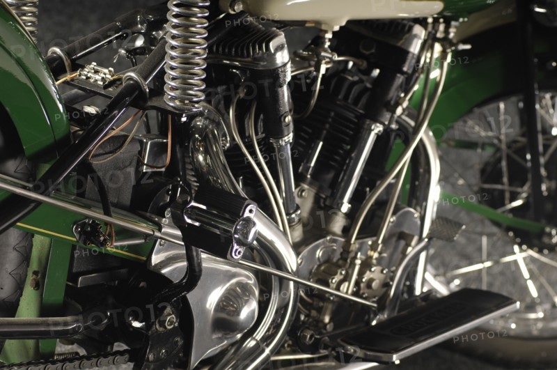 Crocker big tank V twin 1937. Artist: Simon Clay.