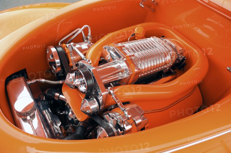 Ford Custom Orange Crush 1939. Artist: Simon Clay.