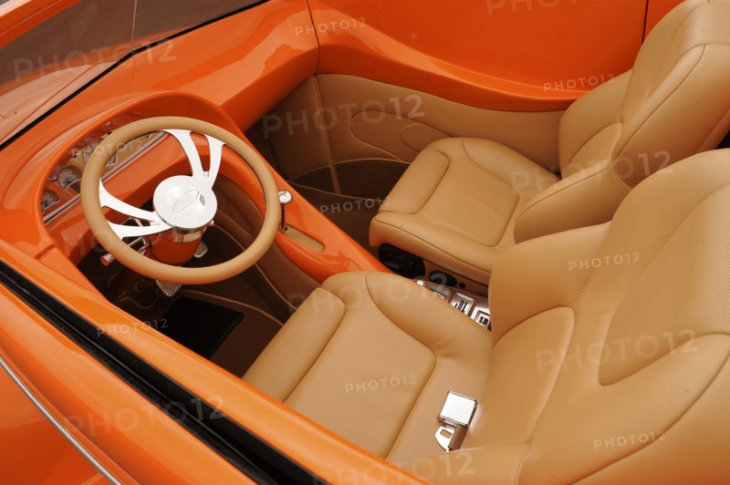 Ford Custom Orange Crush 1939. Artist: Simon Clay.