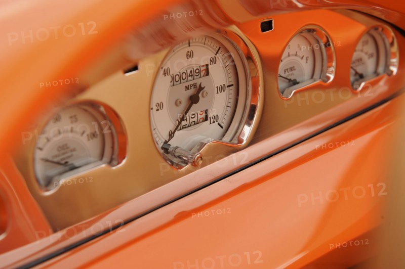Ford Custom Orange Crush 1939. Artist: Simon Clay.