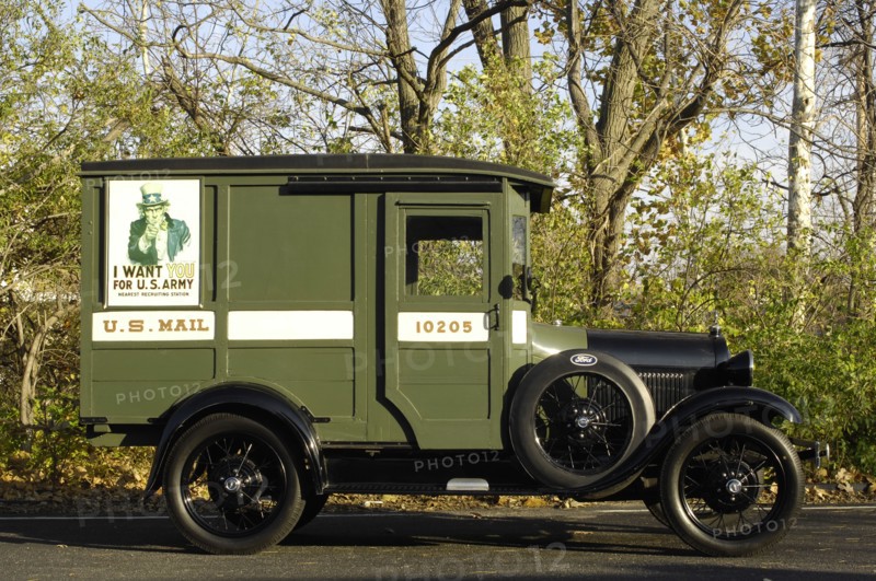 Ford Delivery van 1929. Artist: Simon Clay.
