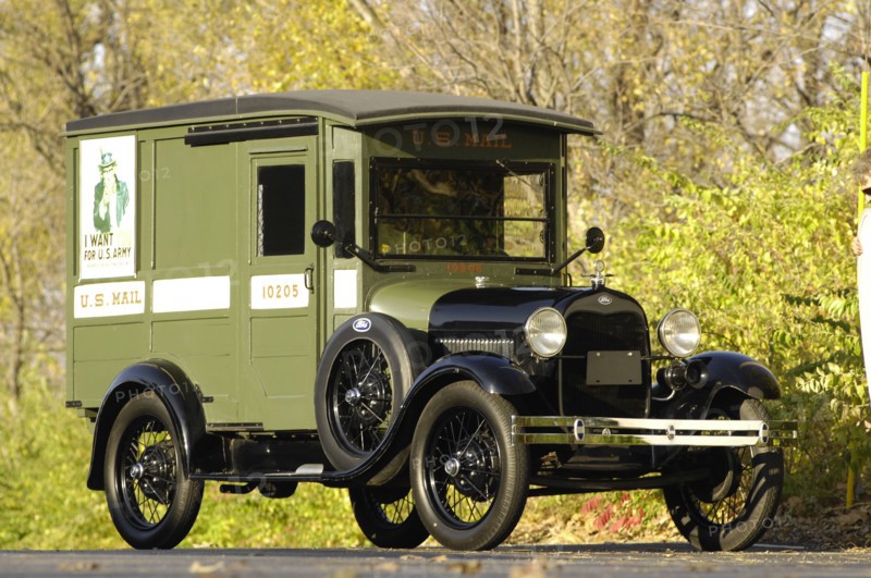Ford Delivery van 1929. Artist: Simon Clay.
