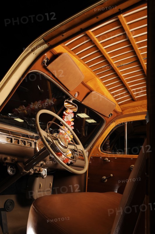 Ford woodie station wagon 1946. Artist: Simon Clay.
