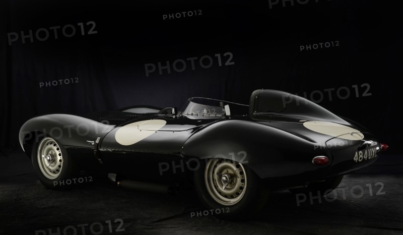 Jaguar D type 1956. Artist: Simon Clay.