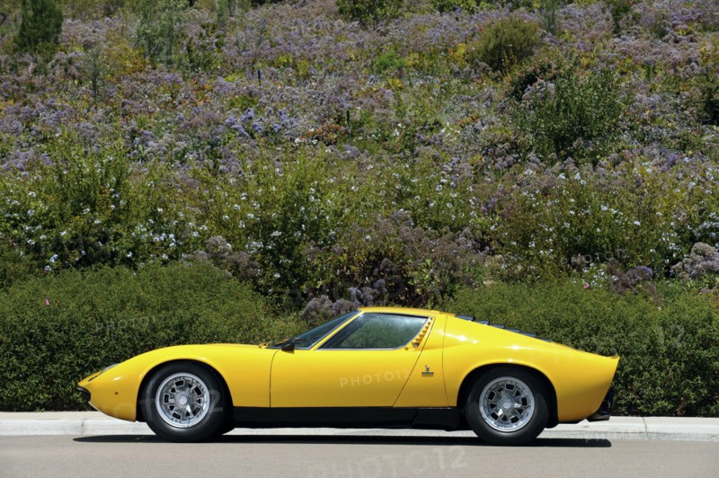Lamborghini Miura p400s 1970 . Artist: Simon Clay.