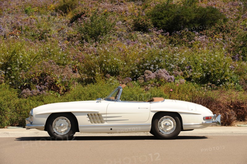 Mercedes Benz 300 SL roadster 1958. Artist: Simon Clay.