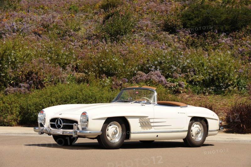 Mercedes Benz 300 SL roadster 1958. Artist: Simon Clay.