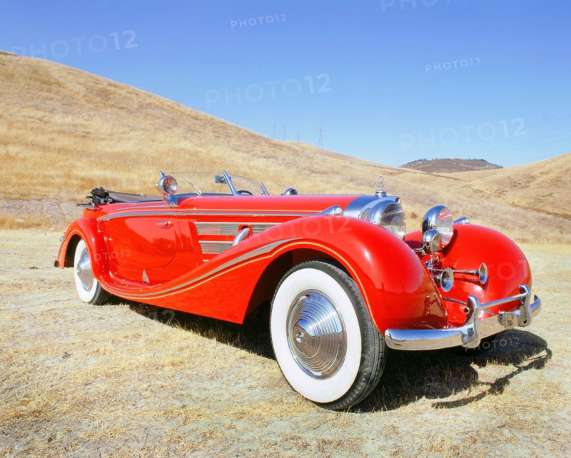 1936 Mercedes Benz 540K. Artist: Unknown.