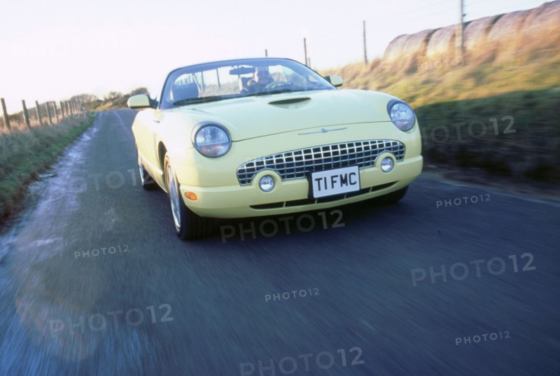 2002 Ford Thunderbird convertible. Artist: Unknown.