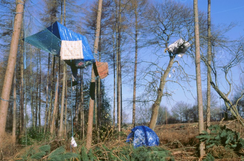 Newbury ByPass constuction protestors. Artist: Unknown.